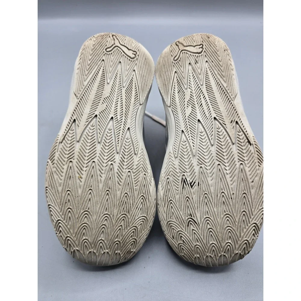 Puma MB.02 LaMelo Ball White Grey Orange Basketball Shoes‎ 11c Kids 377590-01